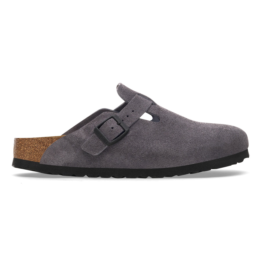 Birkenstock 1028602 Boston Suede Leather Velvet Grey