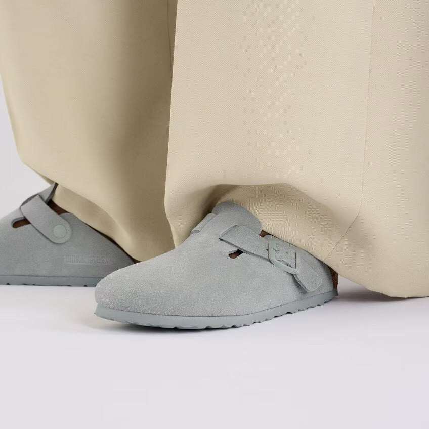 Birkenstock 1029212 Boston Suede Leather Pure Sage