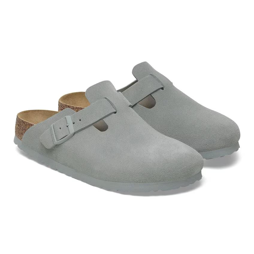 Birkenstock 1029212 Boston Suede Leather Pure Sage