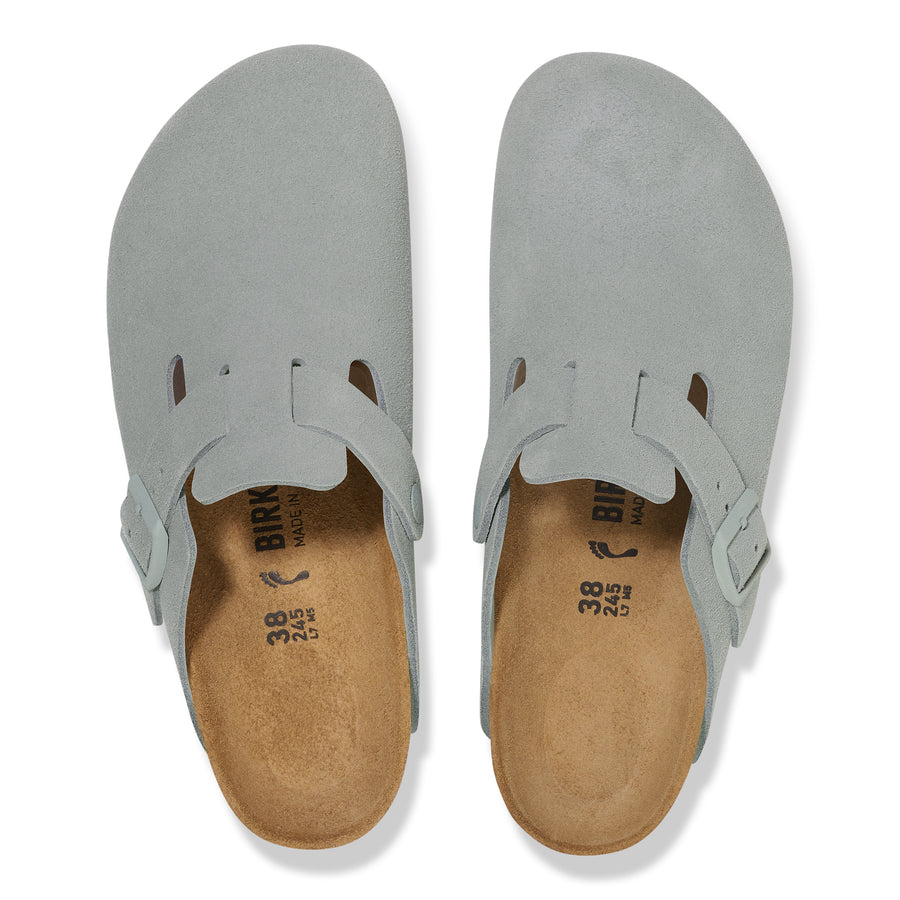 Birkenstock 1029212 Boston Suede Leather Pure Sage