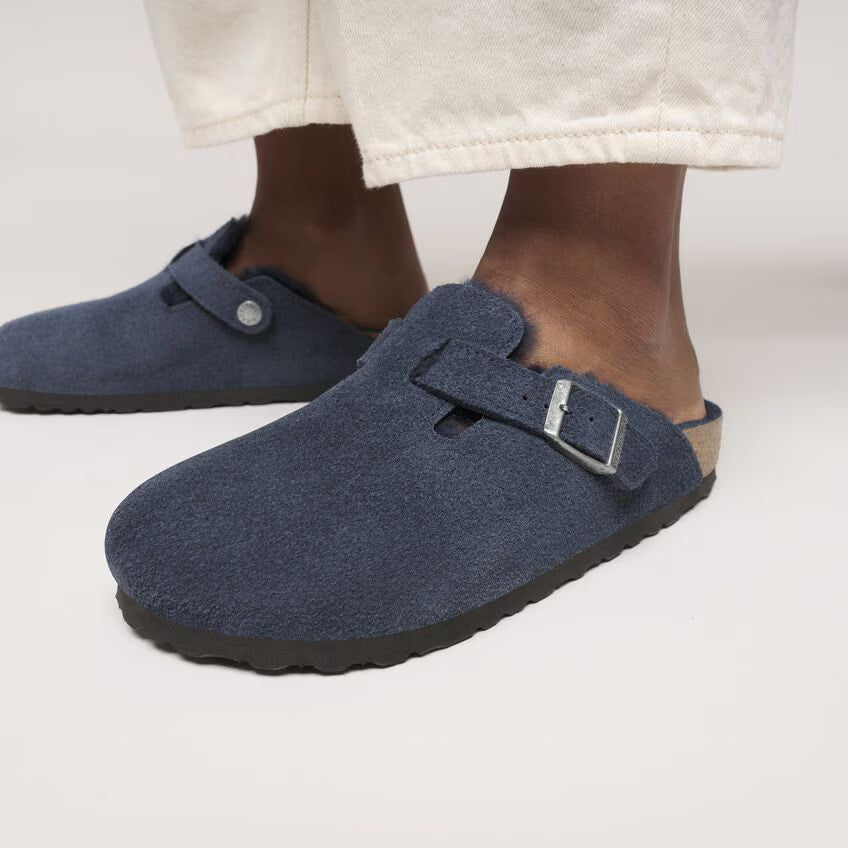 Birkenstock 1030657 Boston Shearling New Navy