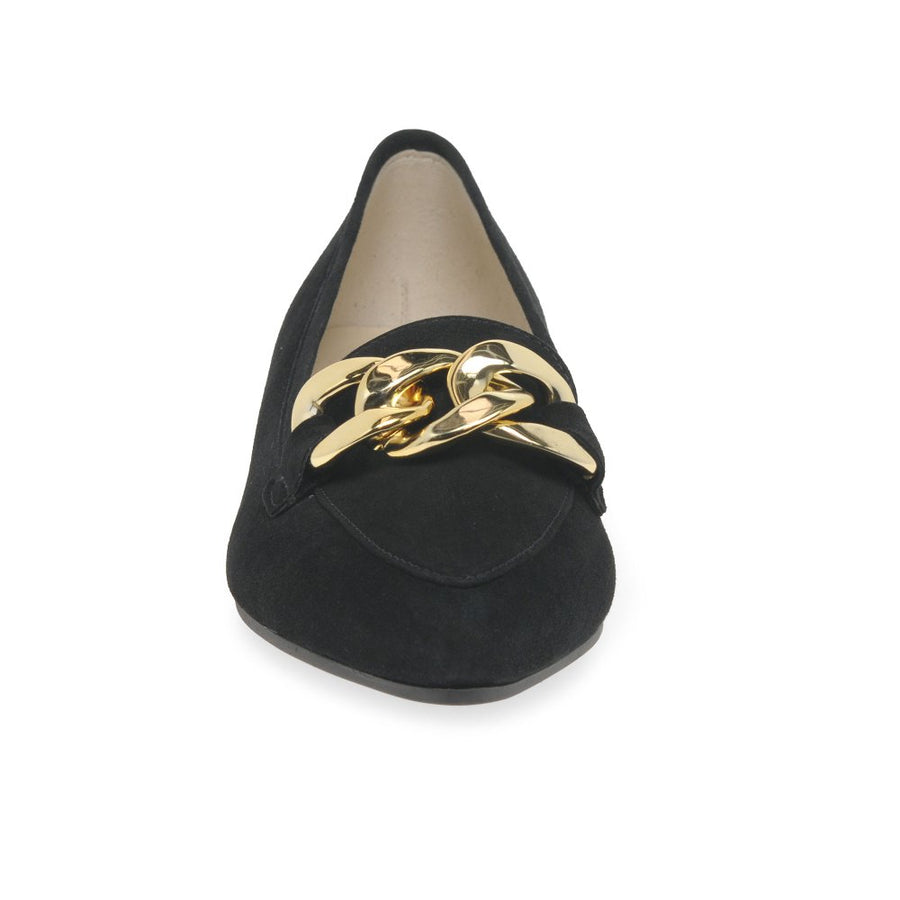 Gabor 31.301.17 Carol Black Suede with Gold Buckle