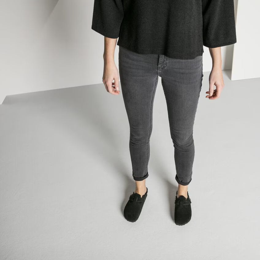 Birkenstock 259881 Boston Shearling Black