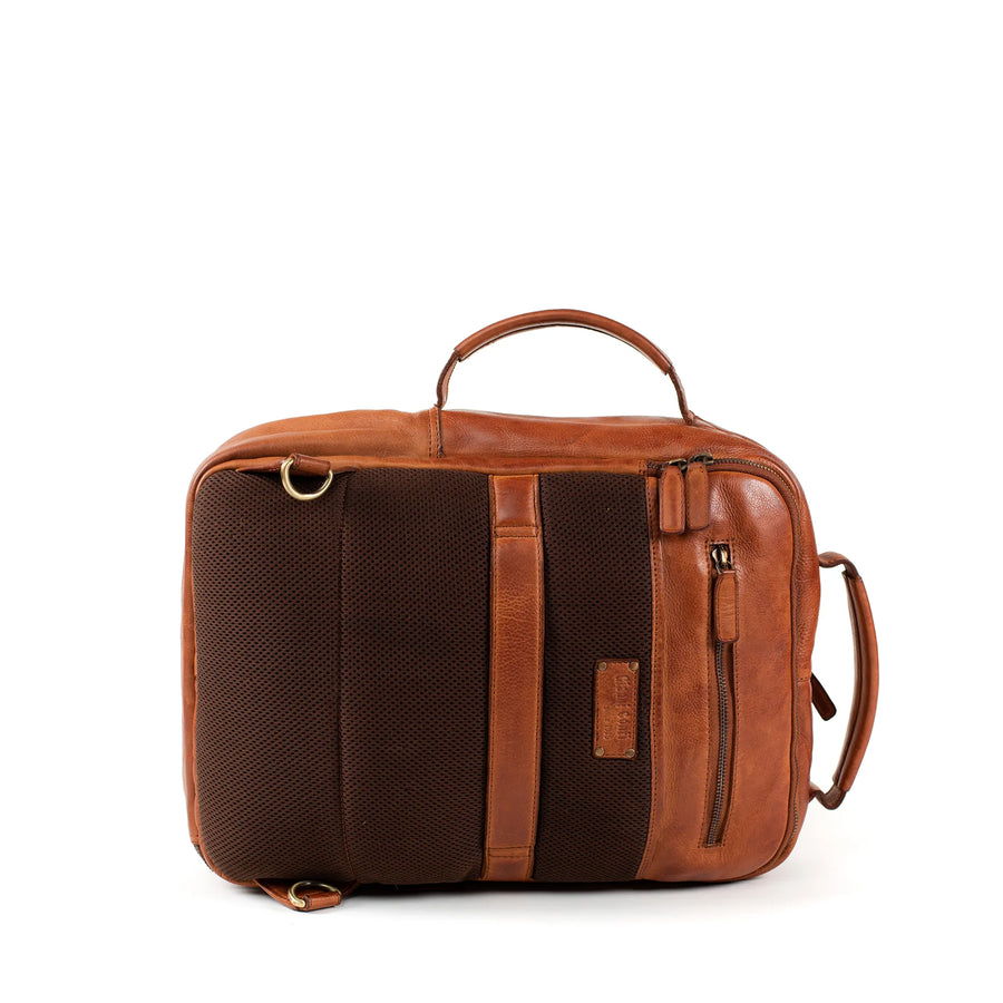 Gianni Conti 419 2389 25 Leather Briefcase Tan