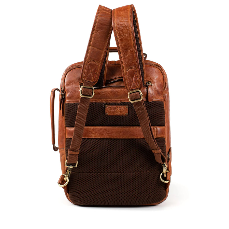 Gianni Conti 419 2389 25 Leather Briefcase Tan