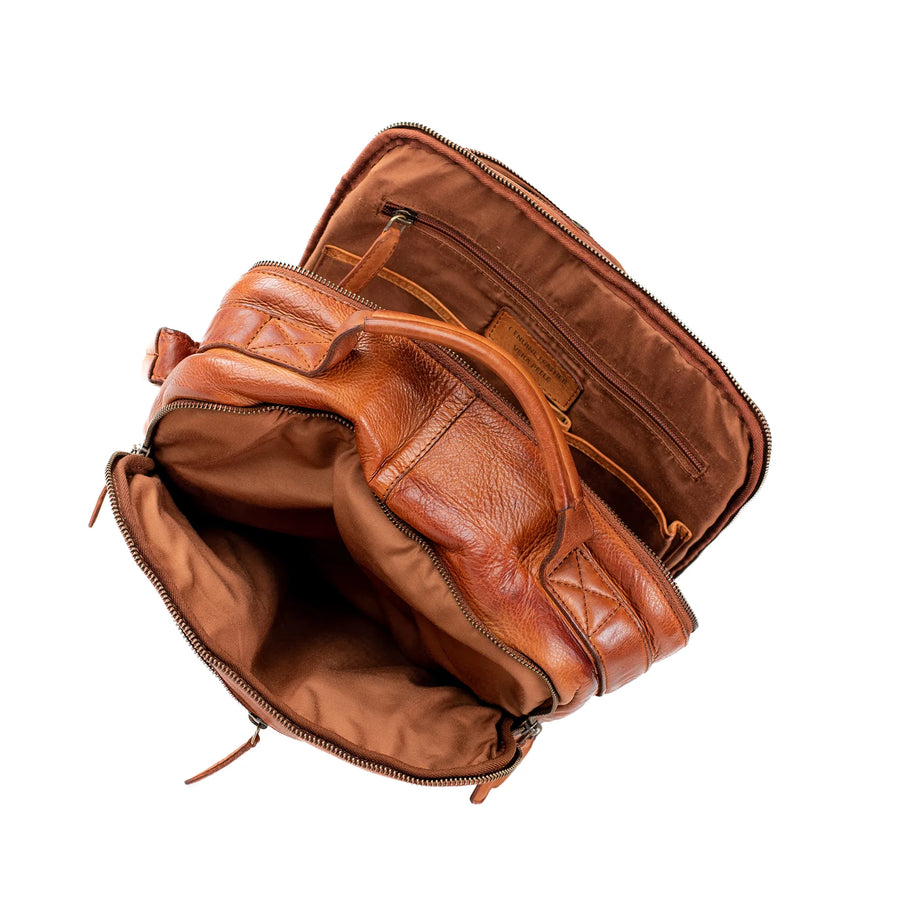 Gianni Conti 419 2389 25 Leather Briefcase Tan