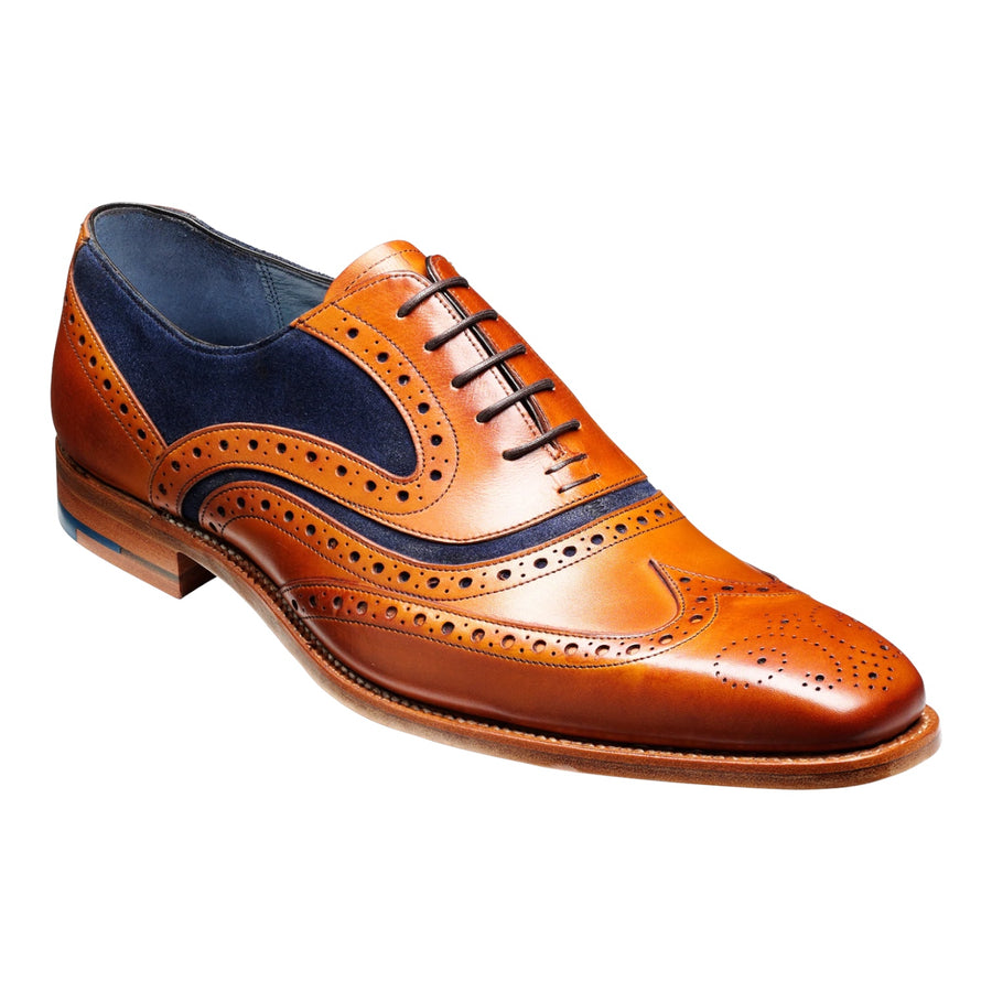 Barker McClean Cedar Blue Suede
