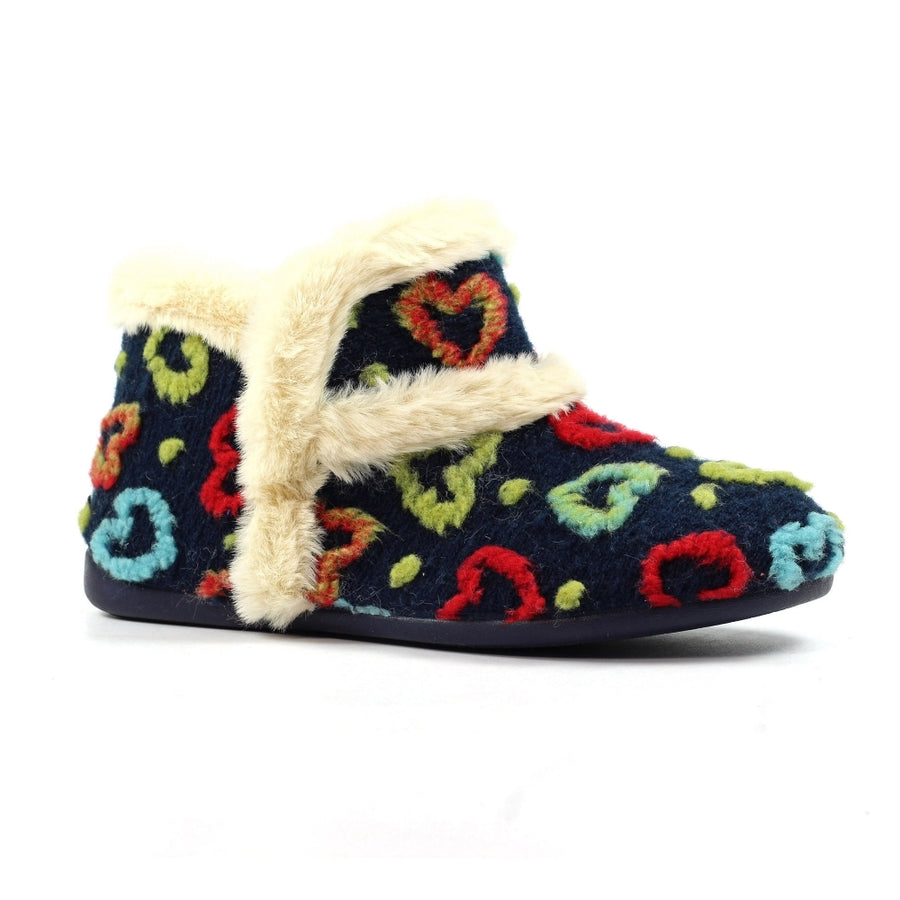 Lunar KLA234 BL Angel Navy Boot Slipper