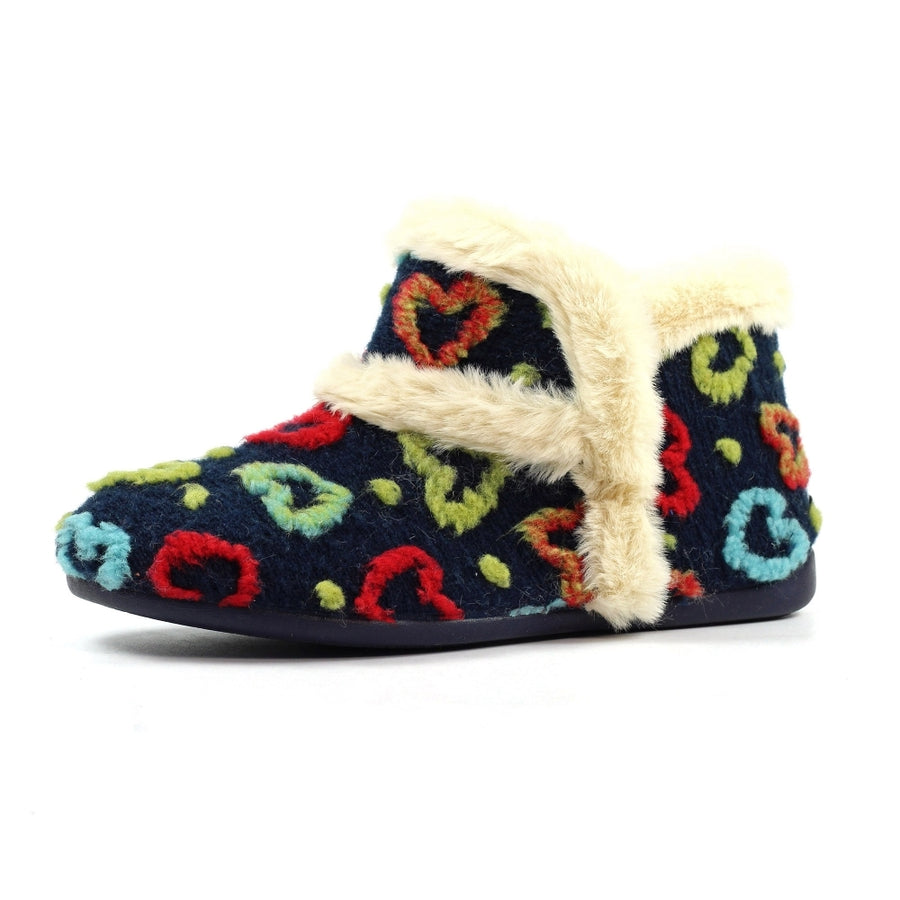 Lunar KLA234 BL Angel Navy Boot Slipper