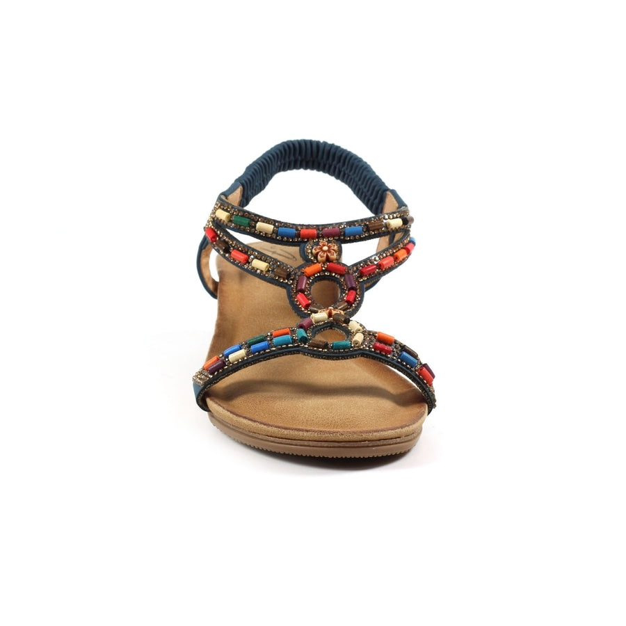 Lunar JLH478 BL Epsom Navy Wedge Sandal