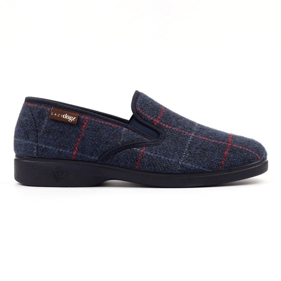 Lazy Dogz KMD 116 BL Hughes Navy Slipper