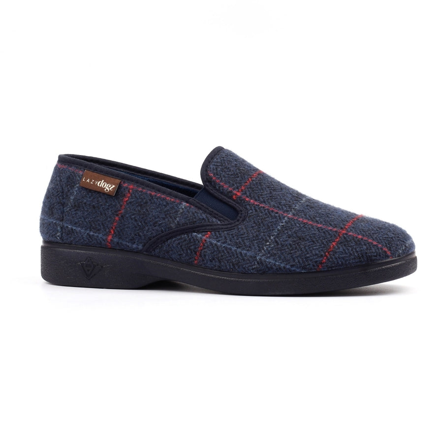 Lazy Dogz KMD 116 BL Hughes Navy Slipper