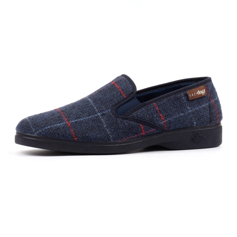 Lazy Dogz KMD 116 BL Hughes Navy Slipper
