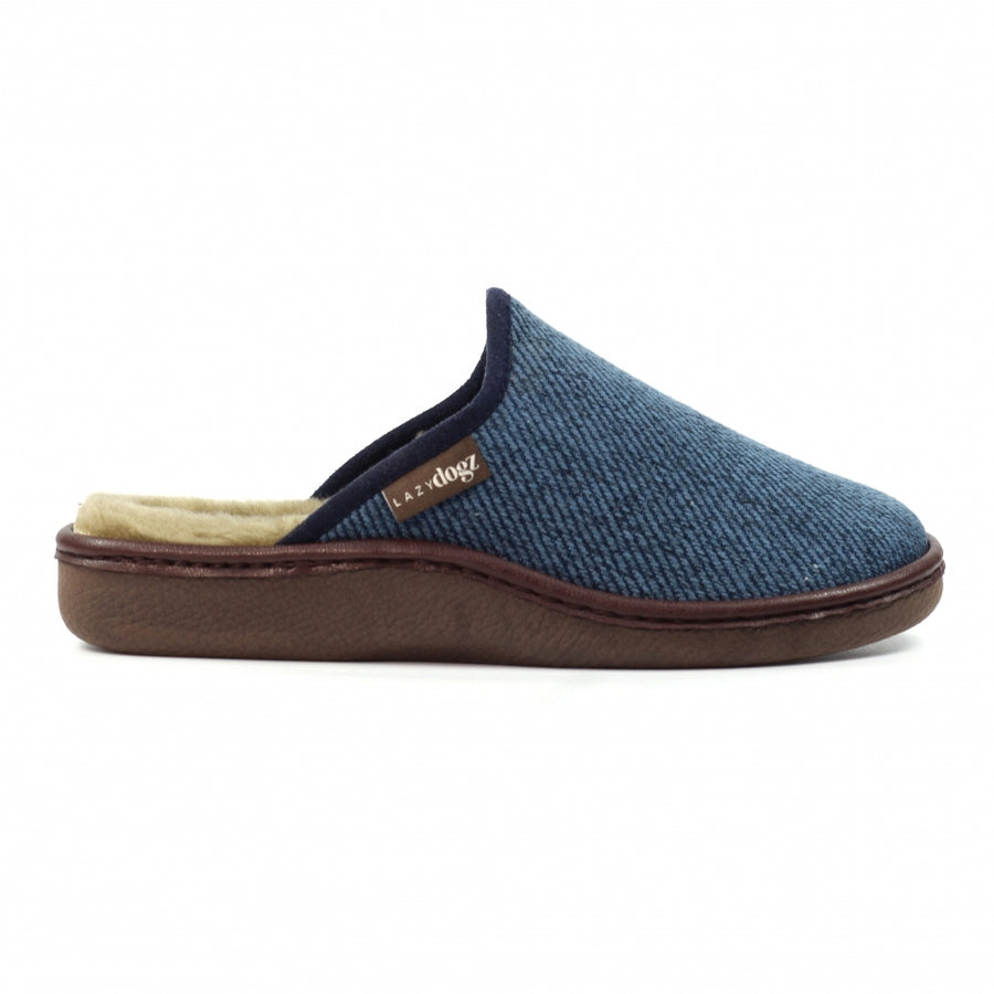 Lazy Dogz KMD 112 BL Jacob Navy Slipper