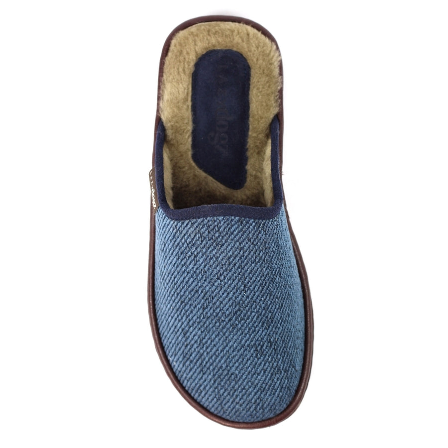 Lazy Dogz KMD 112 BL Jacob Navy Slipper