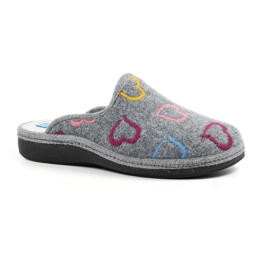 Lunar KLS 130 GR Love Grey Mule Slipper