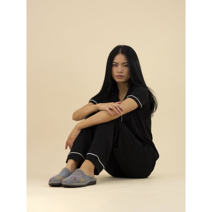 Lunar KLS 130 GR Love Grey Mule Slipper
