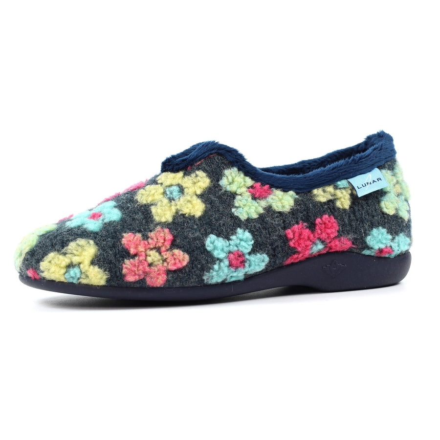 Lunar KLA253 BL Lychee Navy Slipper