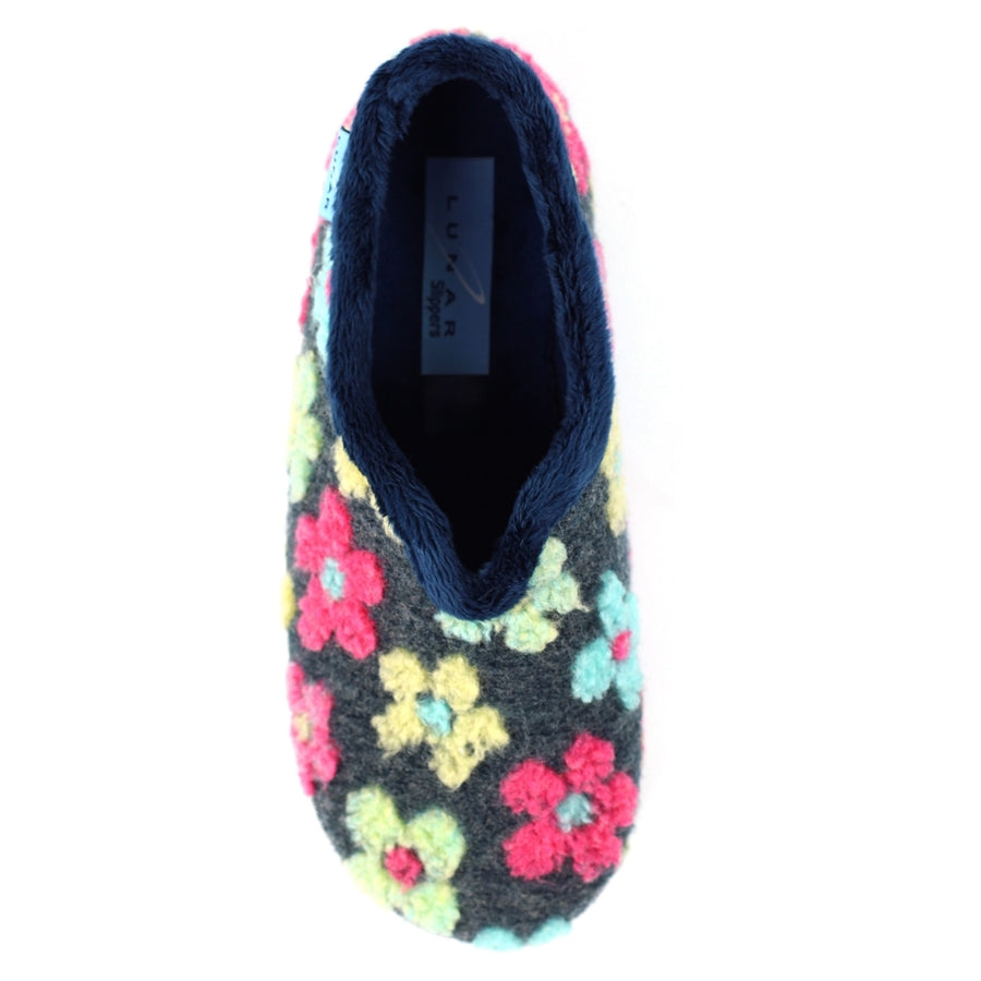 Lunar KLA253 BL Lychee Navy Slipper