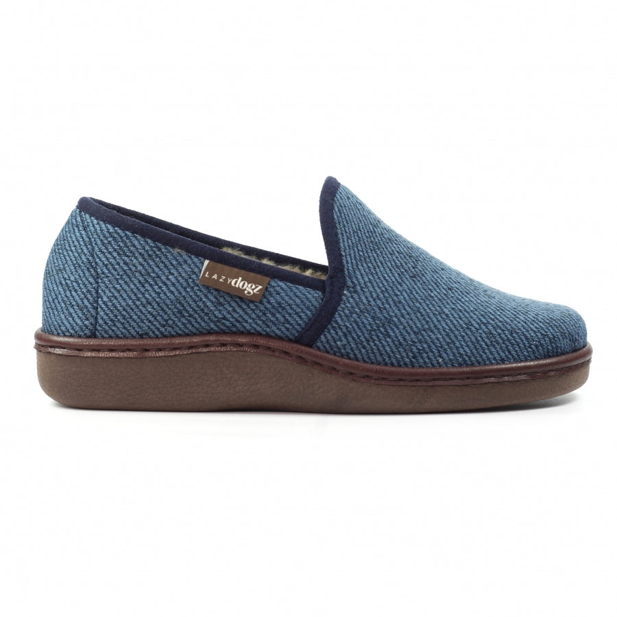 Lazy Dogz KMD 113 BL Oliver Navy Slipper