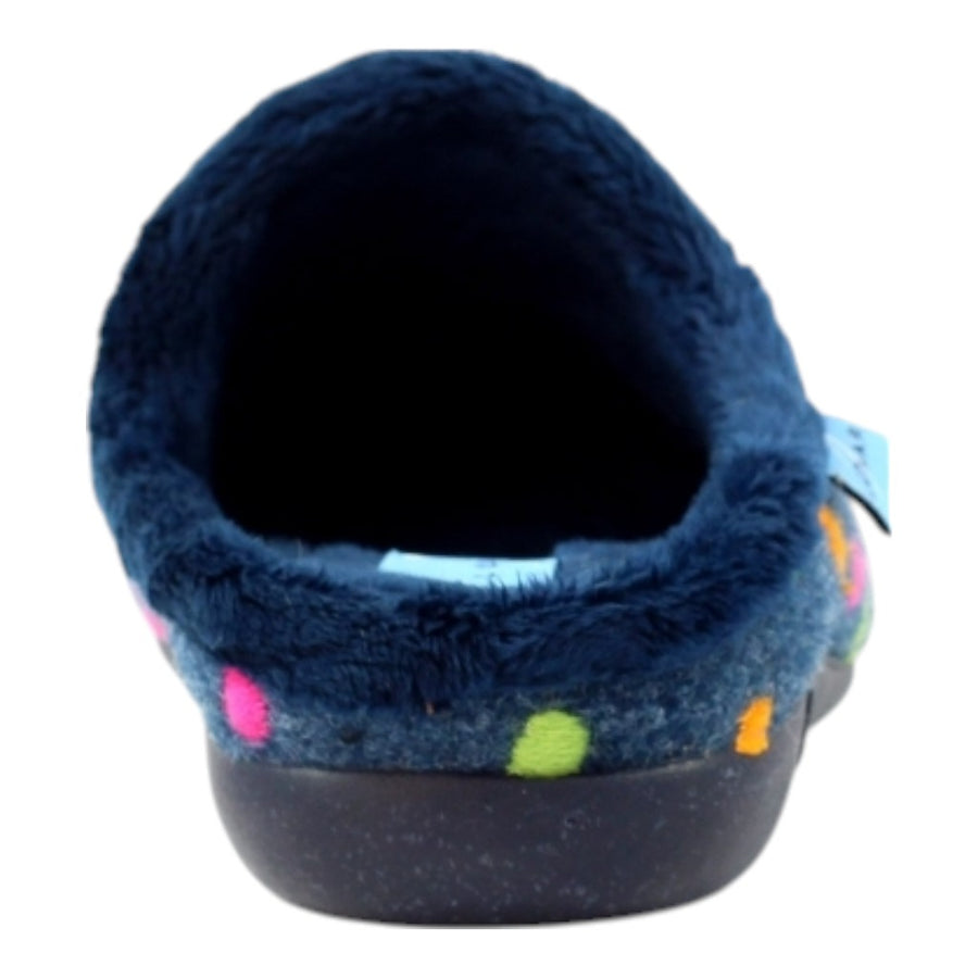 Lunar KLA221 BL Peanut Navy Mule Slipper