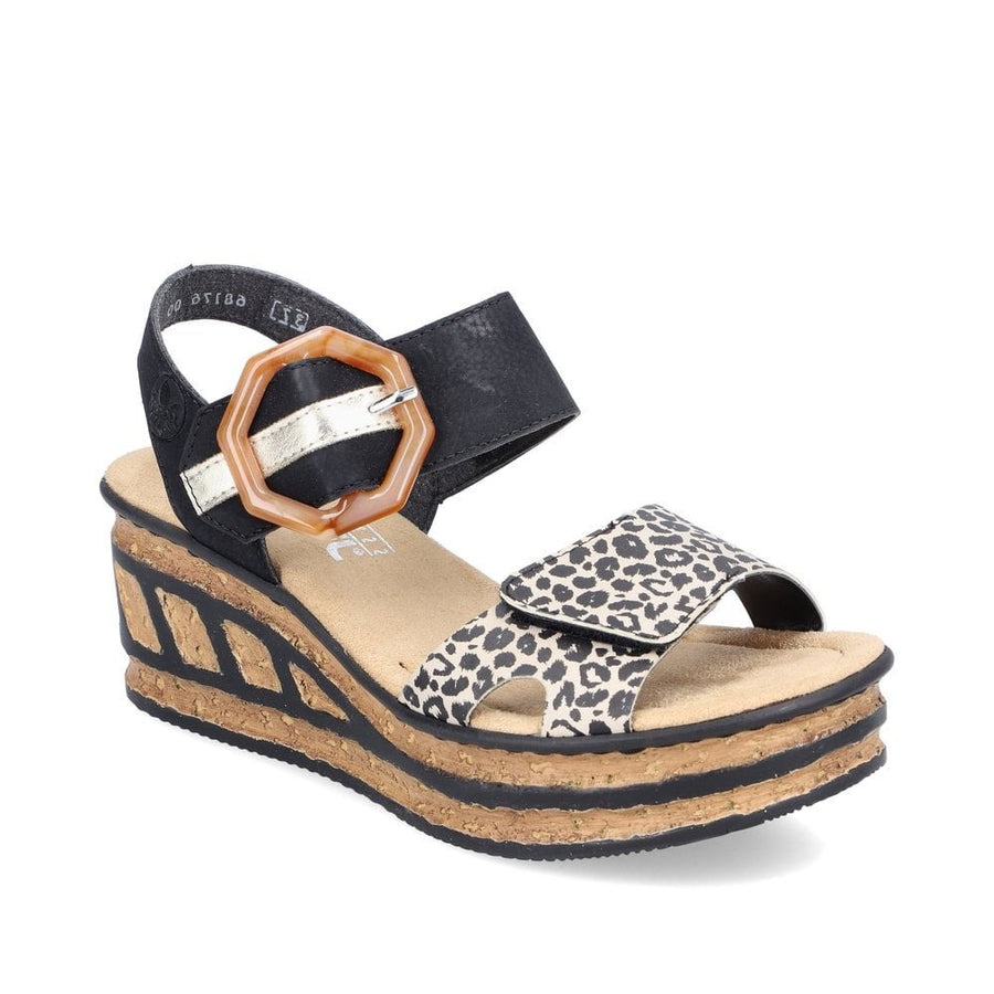 Rieker 68176-00 Ginger/Schwarz/Lightgold