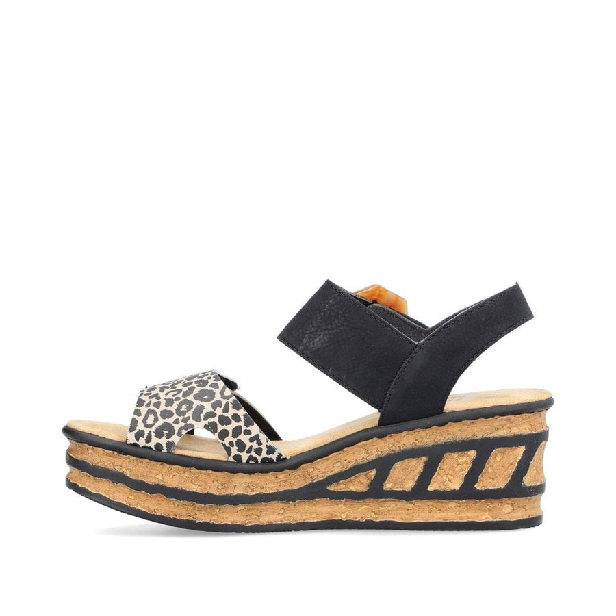 Rieker 68176-00 Ginger/Schwarz/Lightgold