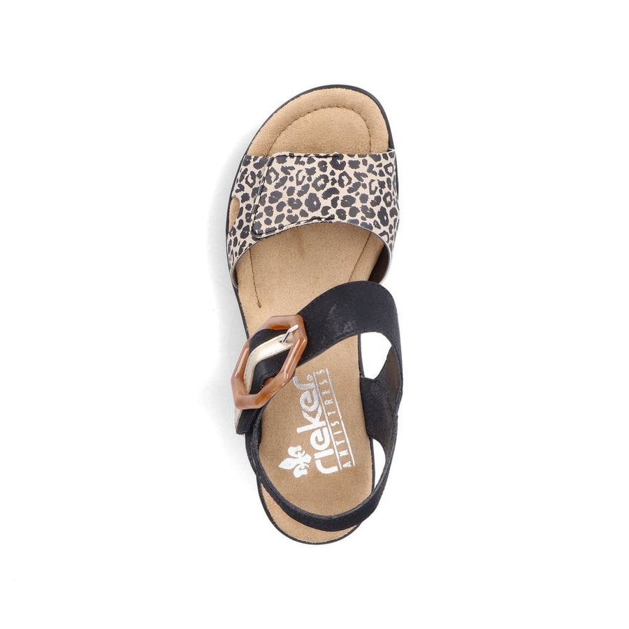 Rieker 68176-00 Ginger/Schwarz/Lightgold