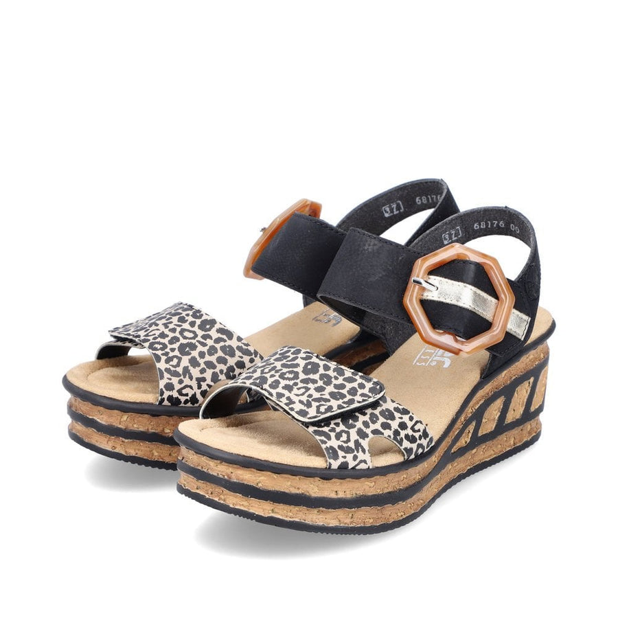 Rieker 68176-00 Ginger/Schwarz/Lightgold