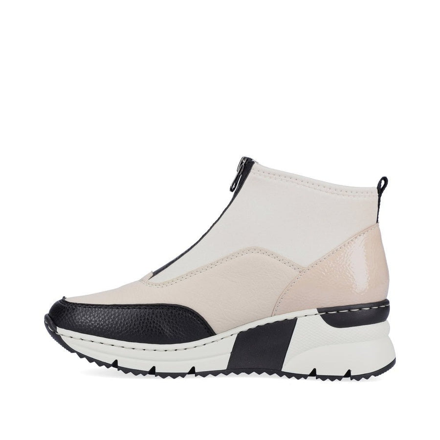 Rieker N6352 60 Schwarz/ Crema/ Cliff/Perlcreme