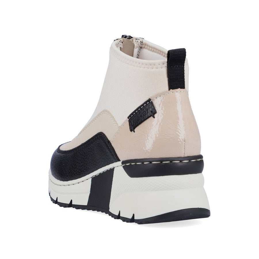 Rieker N6352 60 Schwarz/ Crema/ Cliff/Perlcreme