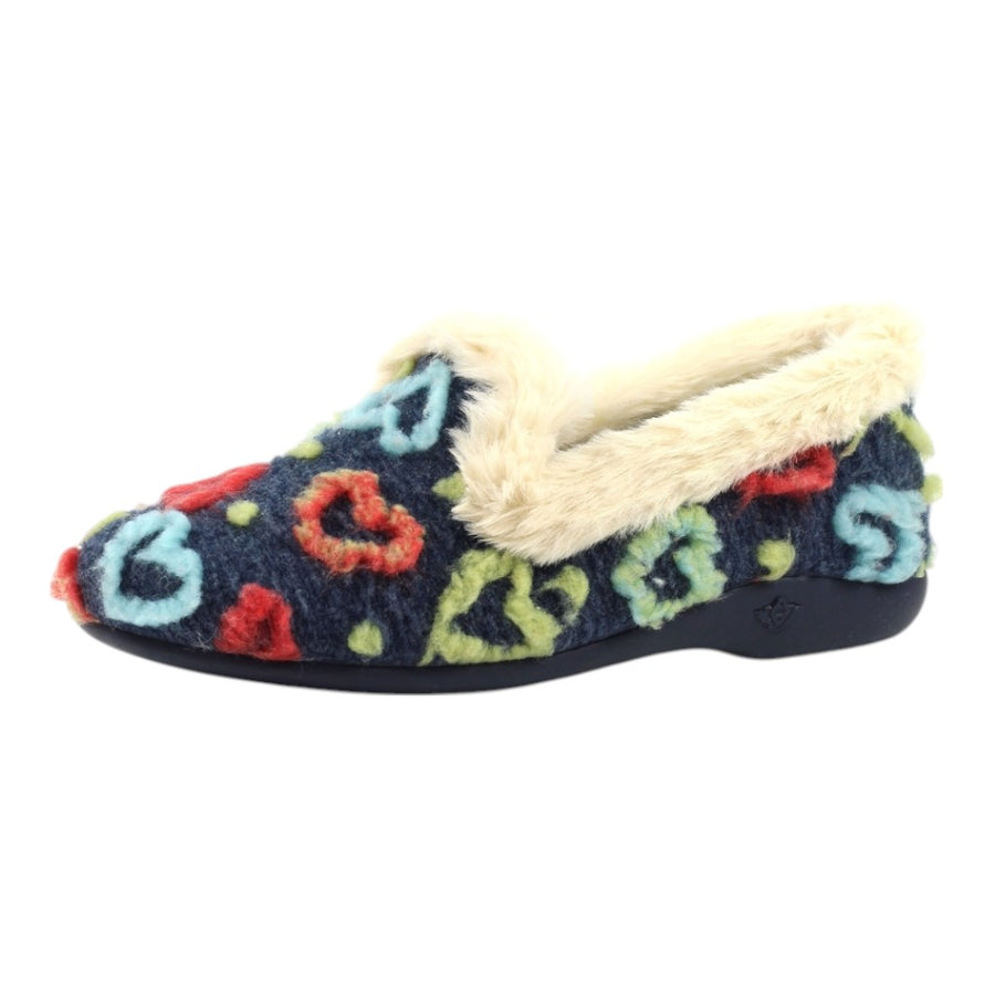 Lunar KLA230 BL Truffe Navy Full Slipper