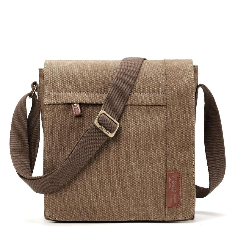 Troop London TRP0219 Classic Across Body Bag in Brown