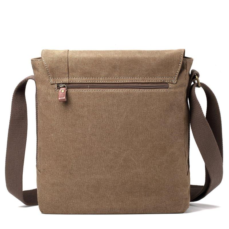 Troop London TRP0219 Classic Across Body Bag in Brown