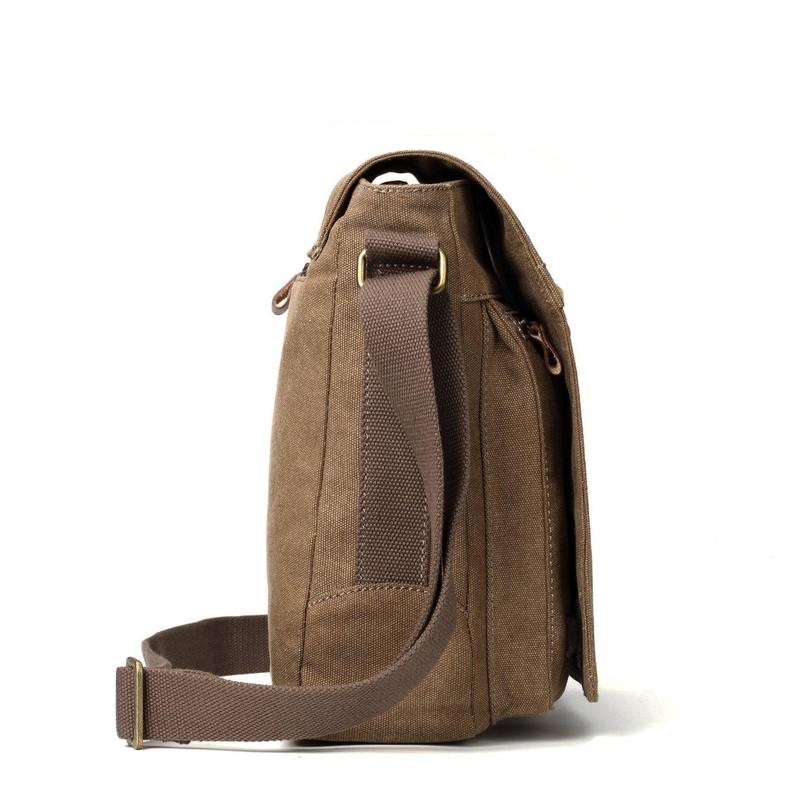 Troop London TRP0219 Classic Across Body Bag in Brown