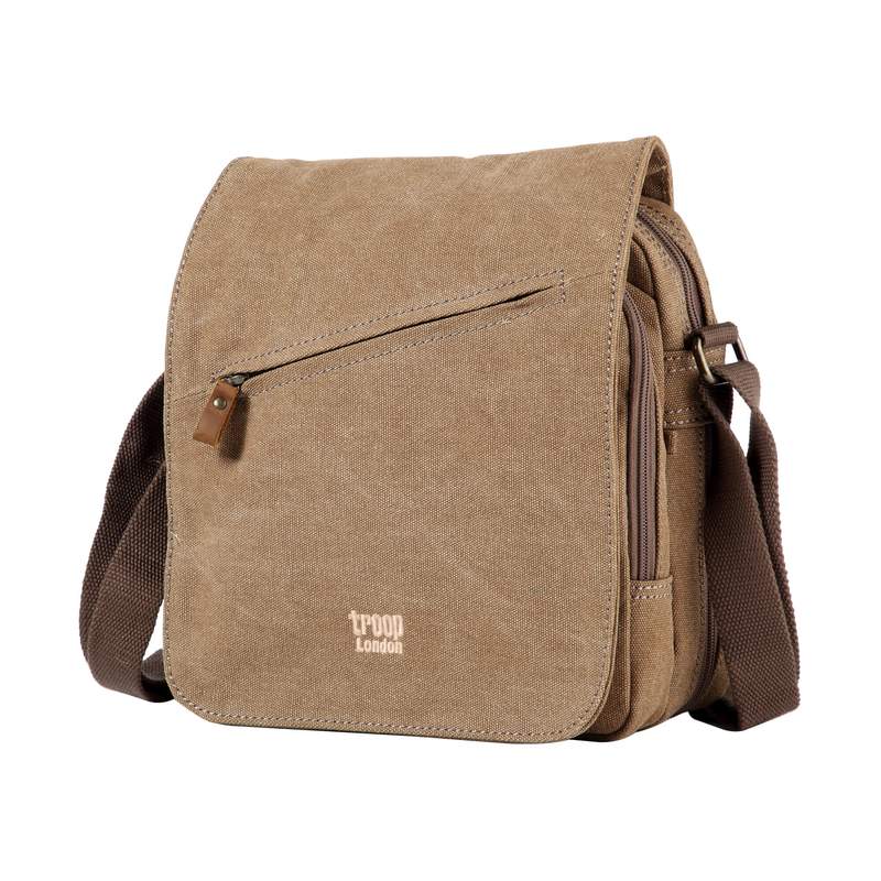 Troop London TRP0238 Classic Body Bag in Brown