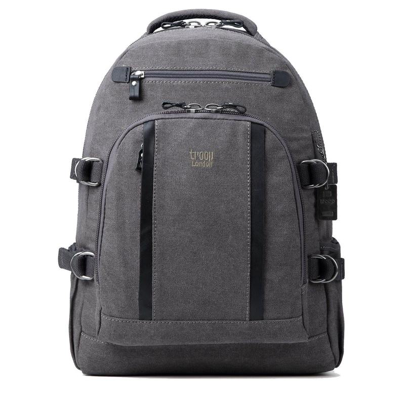Troop London TRP0257 Classic Large Laptop Backpack in Black
