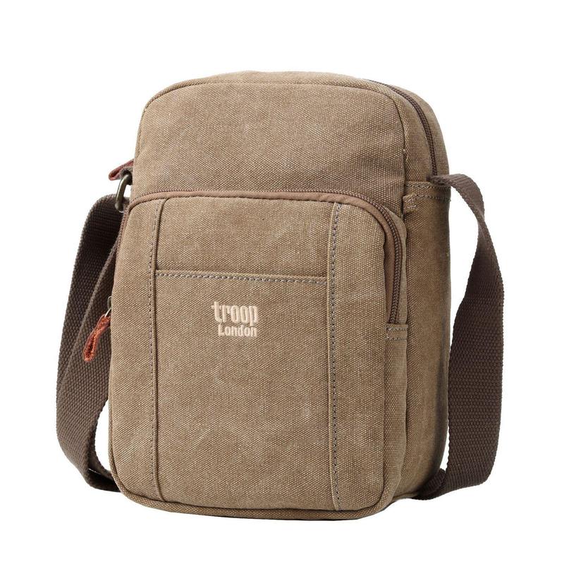 Troop London TRP0370 Across Body Bag in Brown