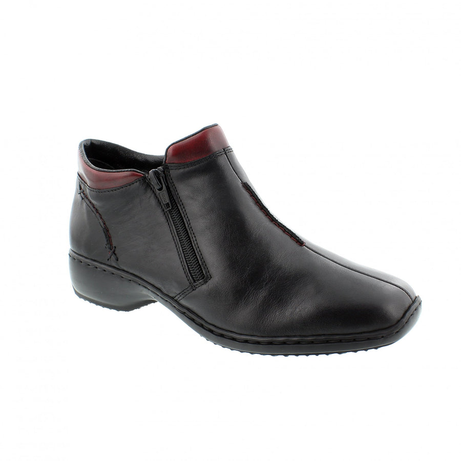 Rieker L3882-00 Doro Black/Burgandy
