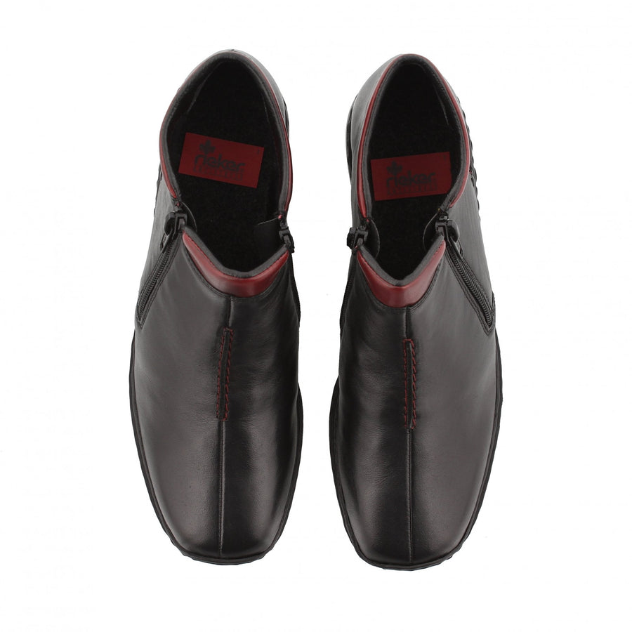 Rieker L3882-00 Doro Black/Burgandy